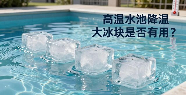 潮州高温水池降温大冰块，到底管不管用？